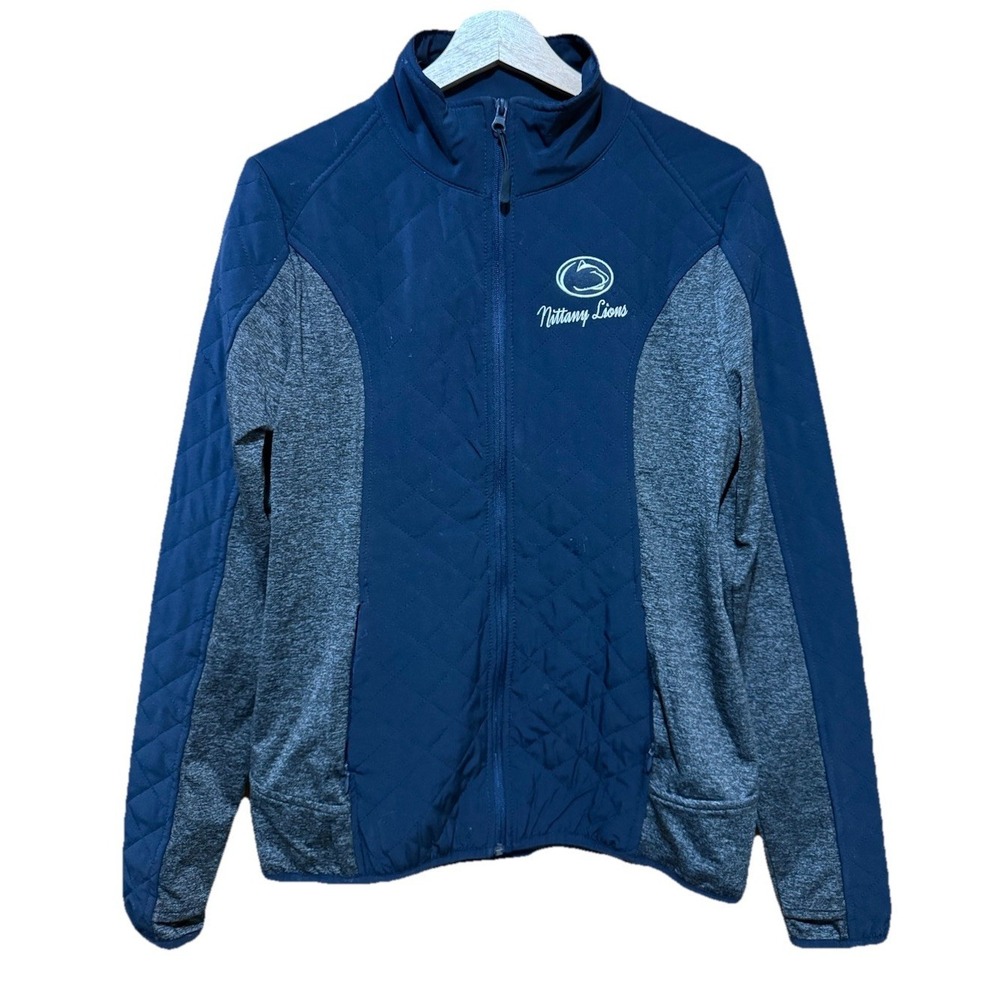 Penn State Campus Heritage Collection Women's Zippered Jacket Quilted Medium EUC